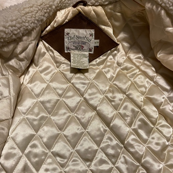 Smart Set Leather Suede Coat Size M - Picture 9 of 13